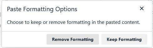 paste formatting options